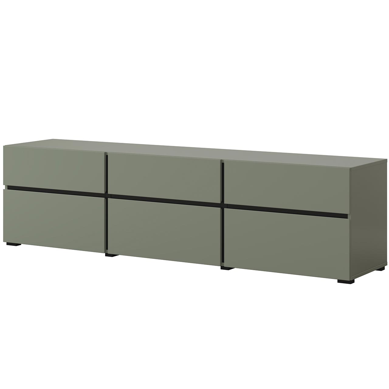 Szafka RTV CROSI 41 zielony / czarny