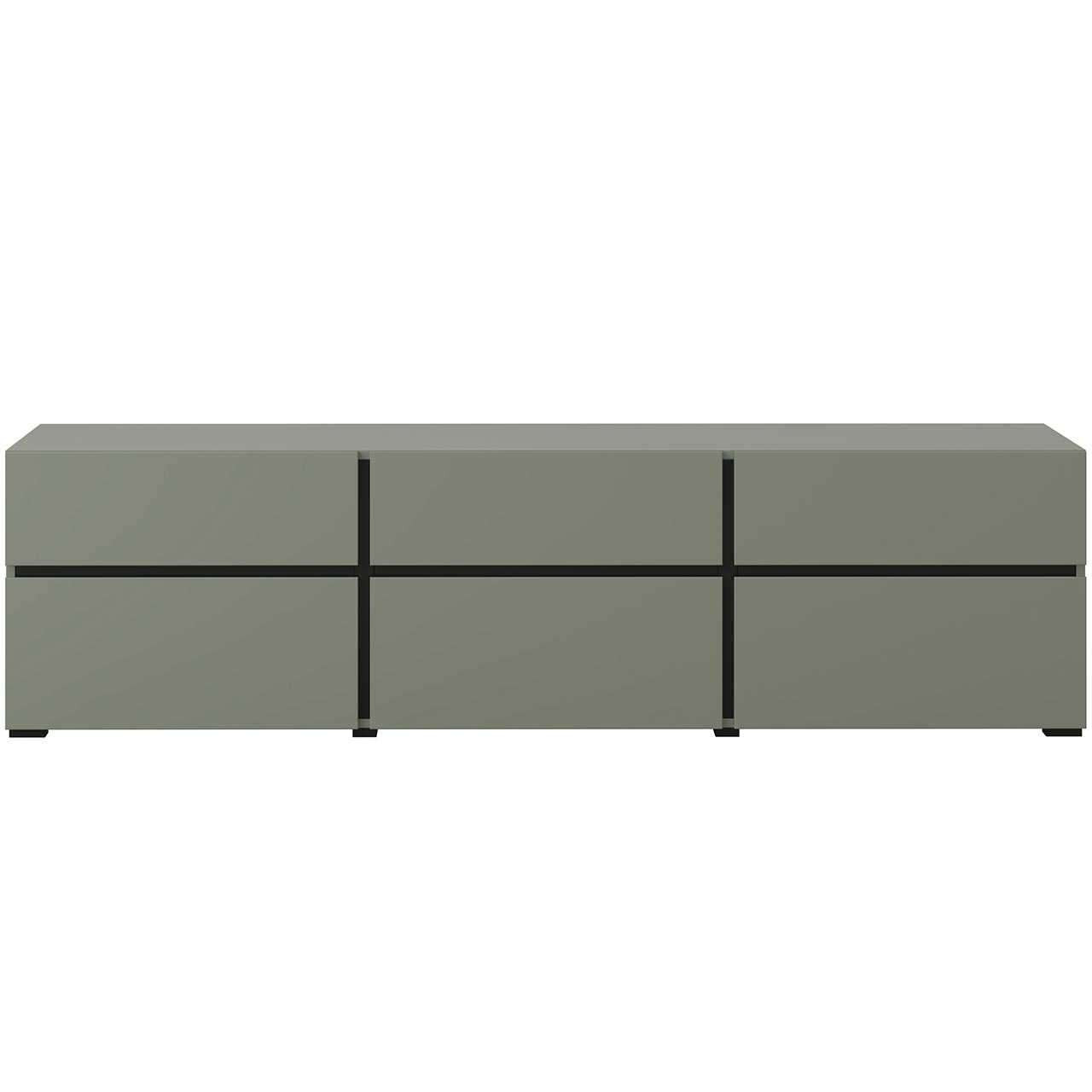 Szafka RTV CROSI 41 zielony / czarny - obrazek 3