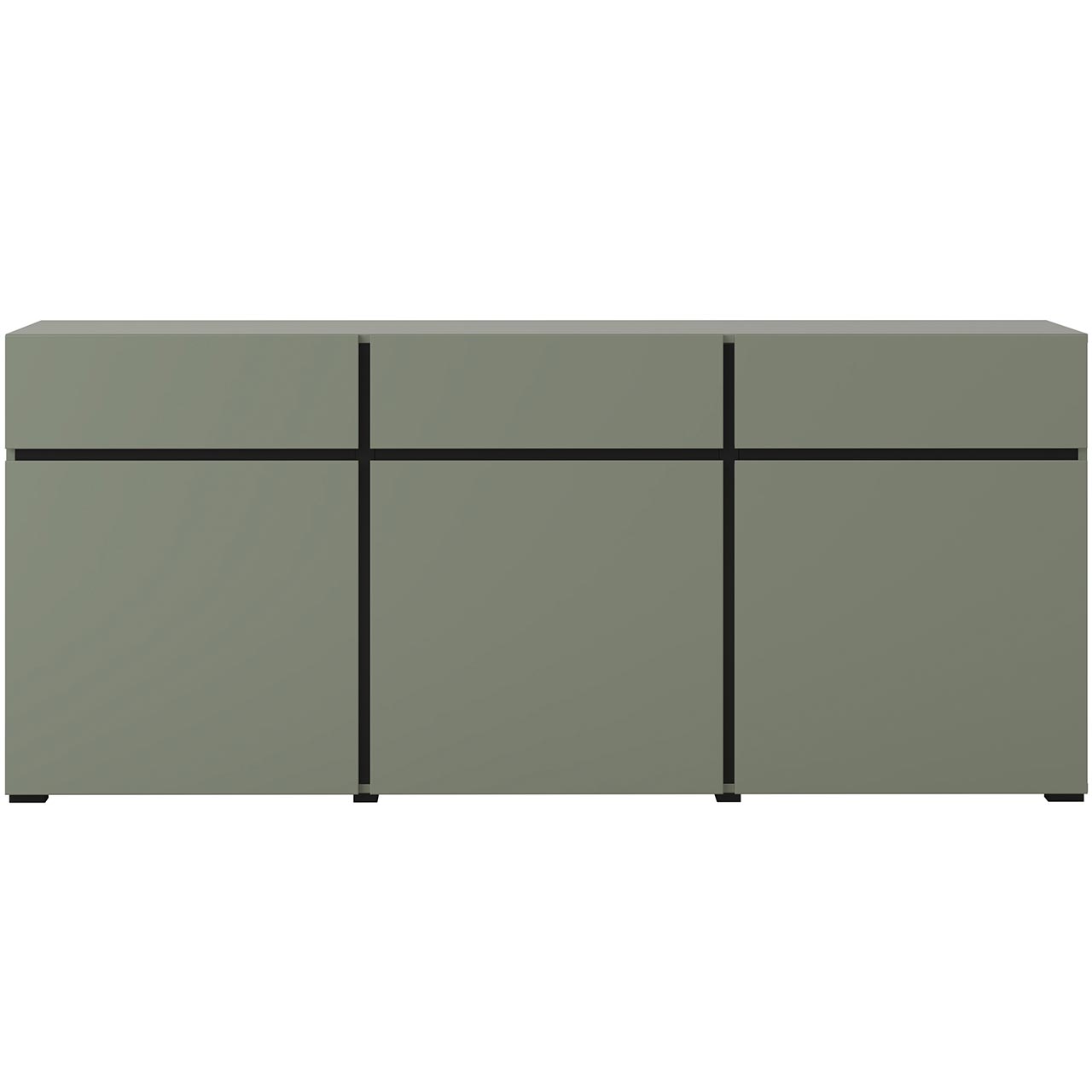 Komoda CROSI 43 zielony / czarny - obrazek 3