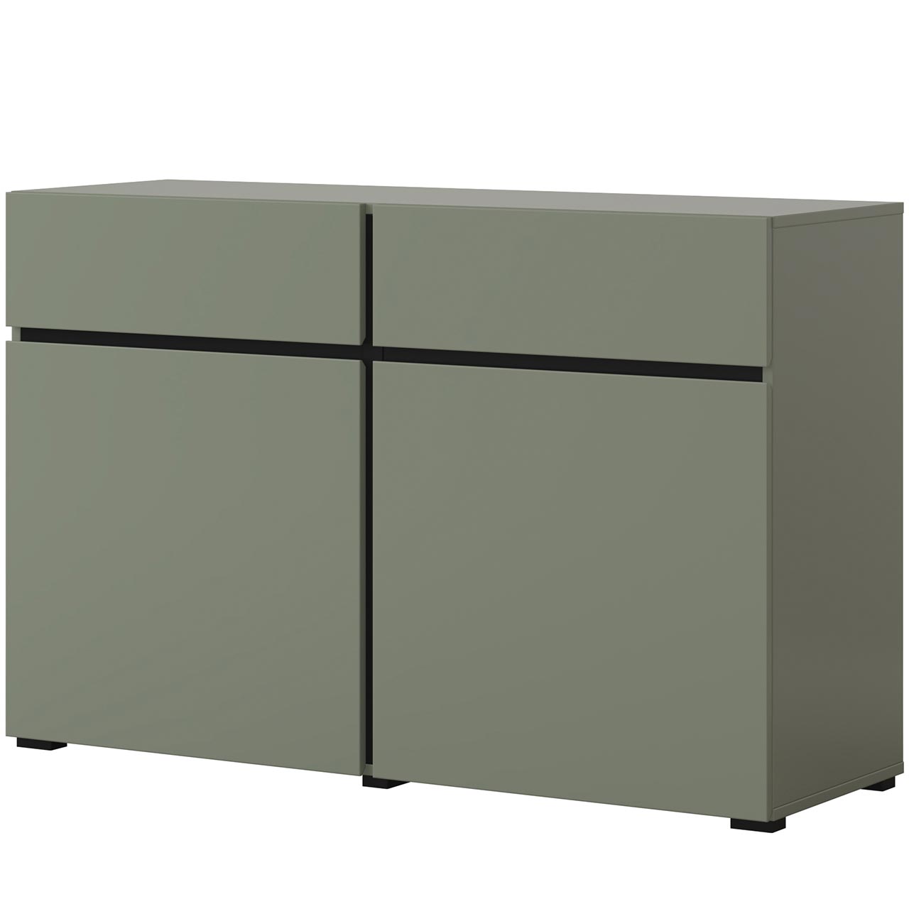 Komoda CROSI 45 zielony / czarny