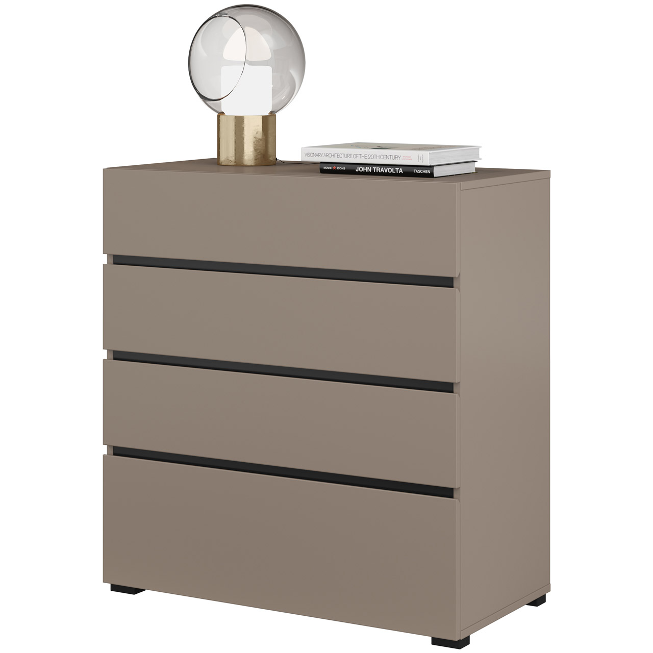 Komoda CROSI 28 congo / czarny - obrazek 3