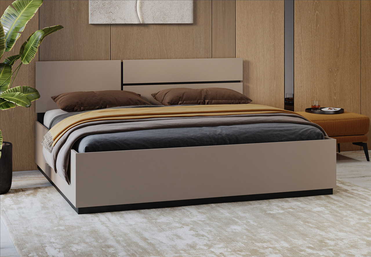 Łóżko 180x200 CROSI 32 congo / czarny - obrazek 6