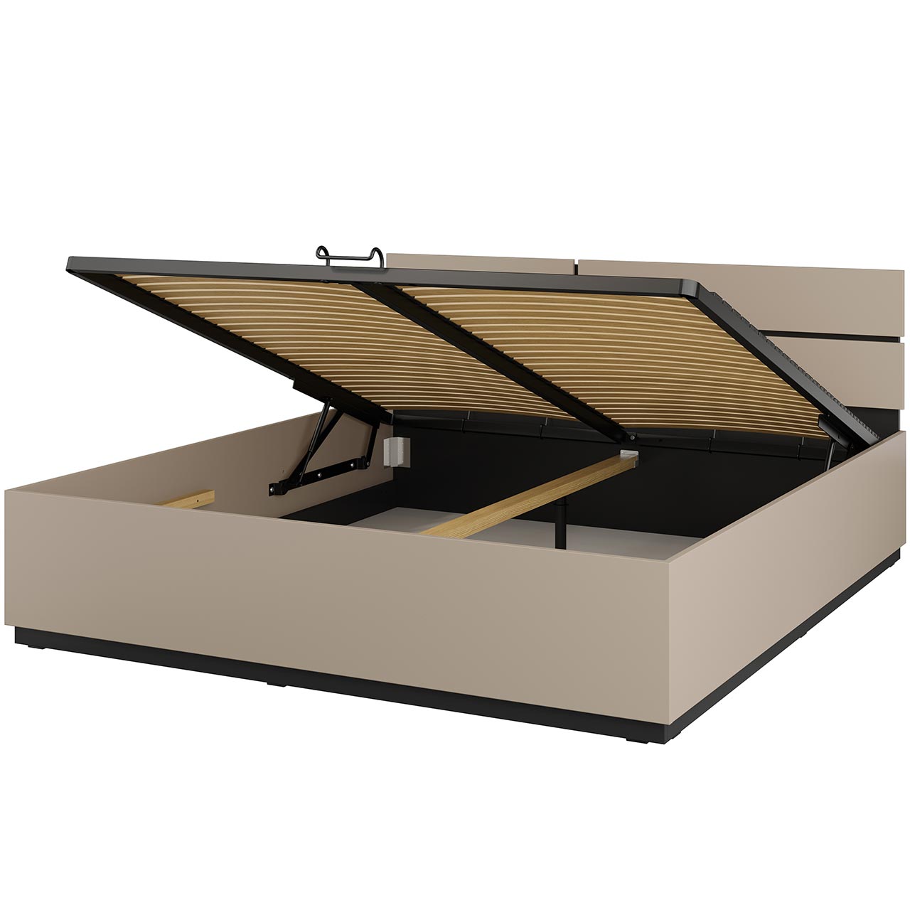 Łóżko z pojemnikiem 160x200 CROSI 51 congo / czarny