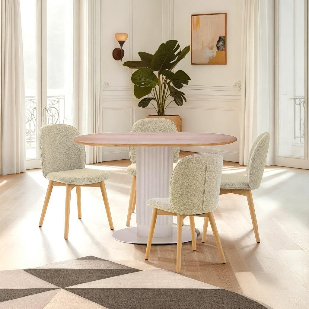 Stół Maxim naturalny dębowy/ czarny - obrazek 3