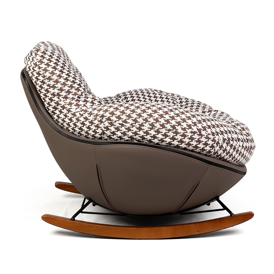 Fotel bujany FATTY brązowa pepitka - obrazek 3