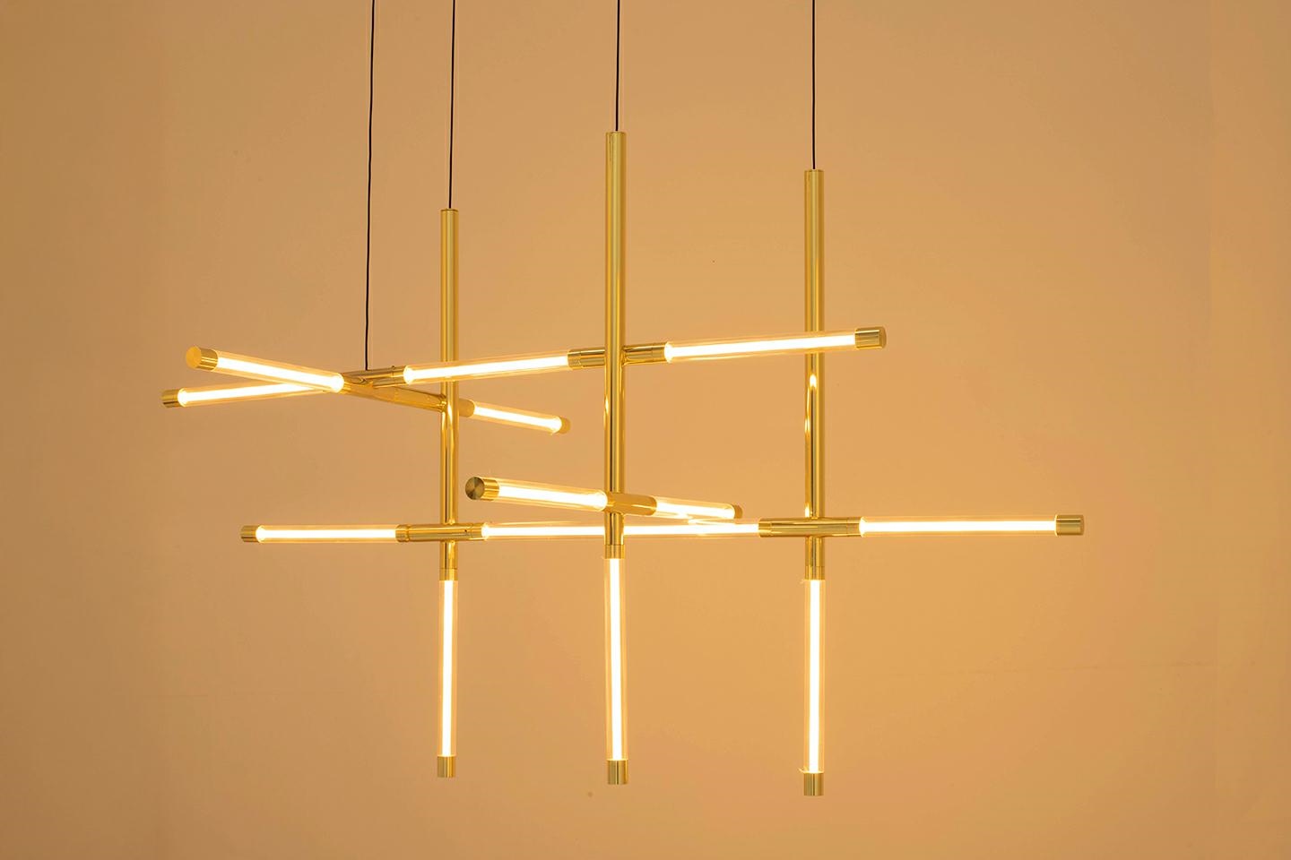 MOOSEE lampa wisząca MIKADO S złota - obrazek 3