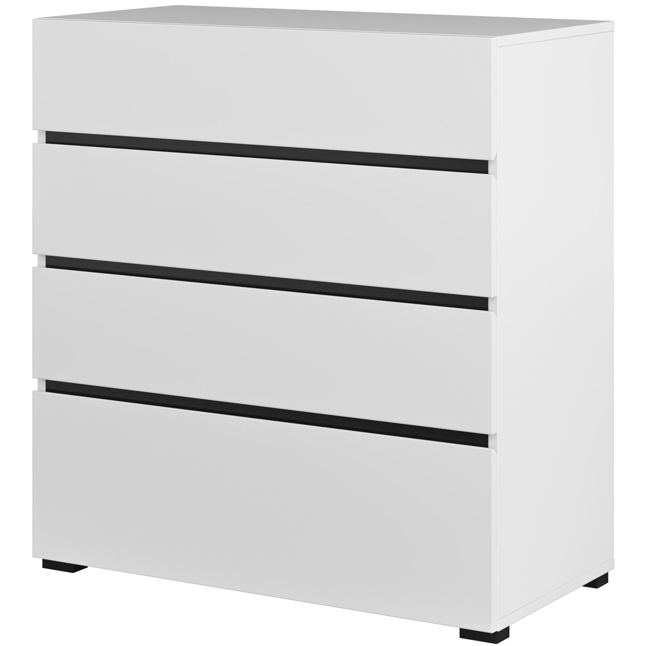 Komoda CROSI 28 biały / czarny