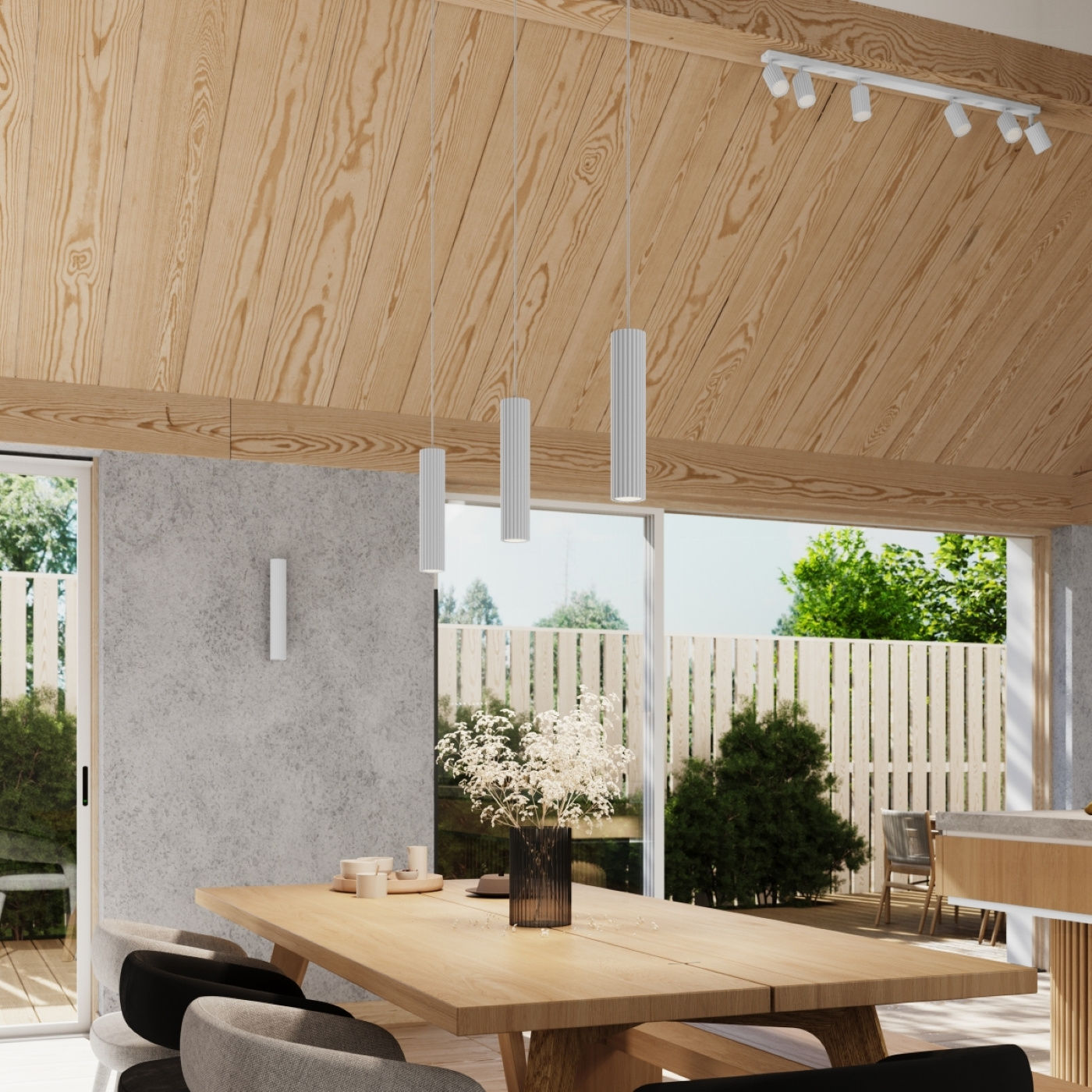 Lampa wisząca KARBON 3P biały - obrazek 14