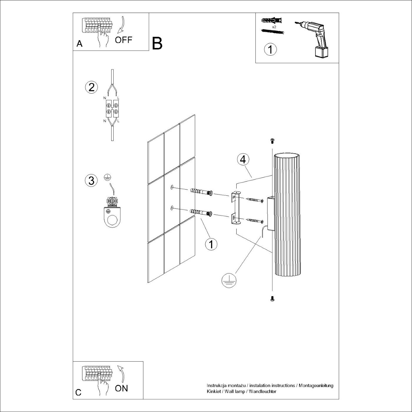 Kinkiet KARBON 30 biały - obrazek 9