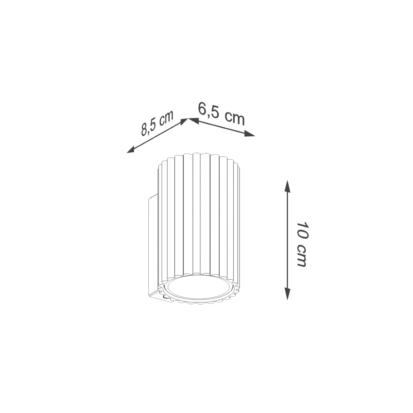 Kinkiet KARBON 10 czarny - obrazek 9