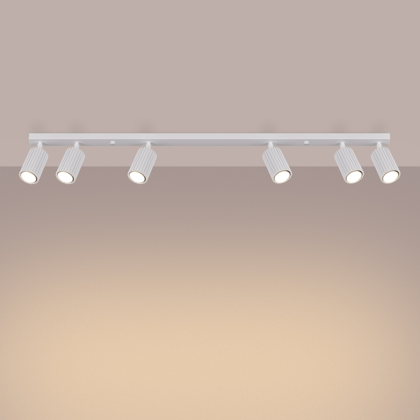 Plafon KARBON 6L biały - obrazek 4