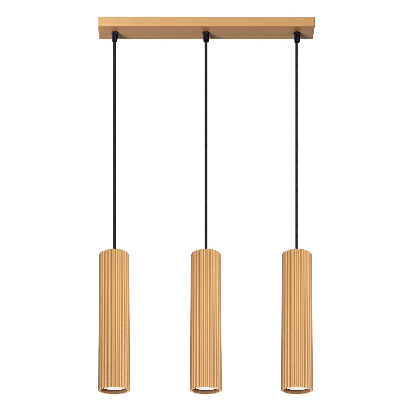 Lampa wisząca KARBON 3L złoty