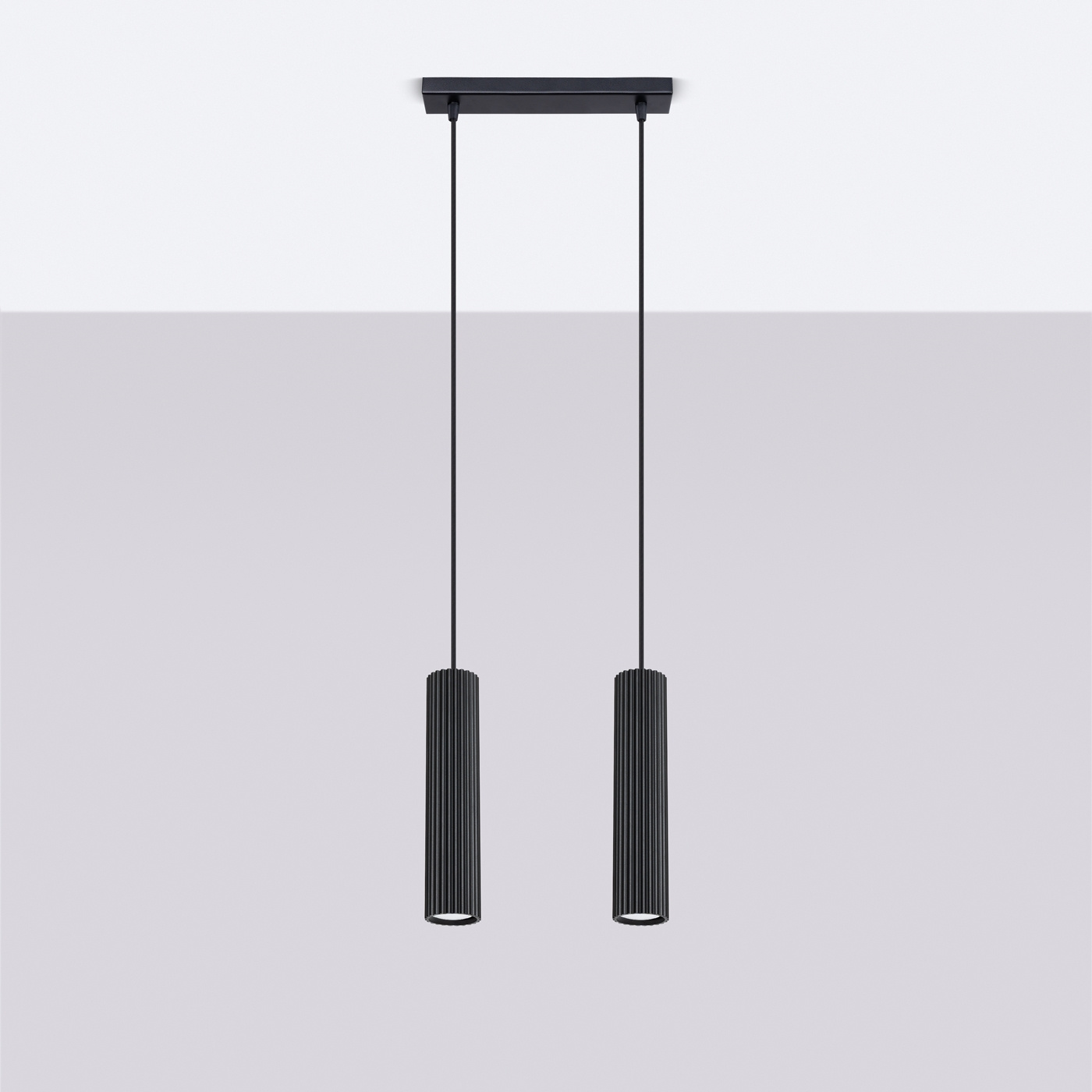 Lampa wisząca KARBON 2 czarny - obrazek 3