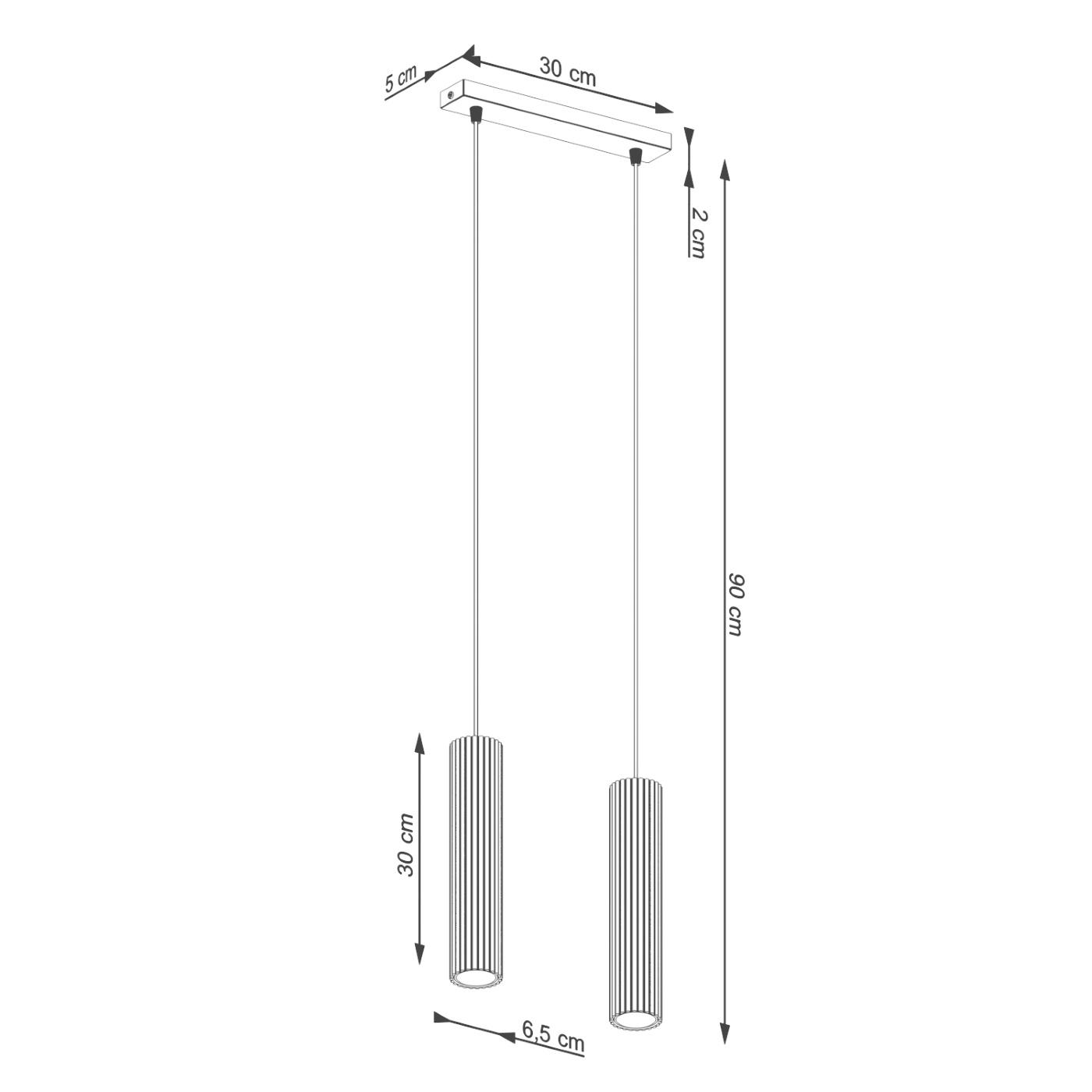 Lampa wisząca KARBON 2 czarny - obrazek 9