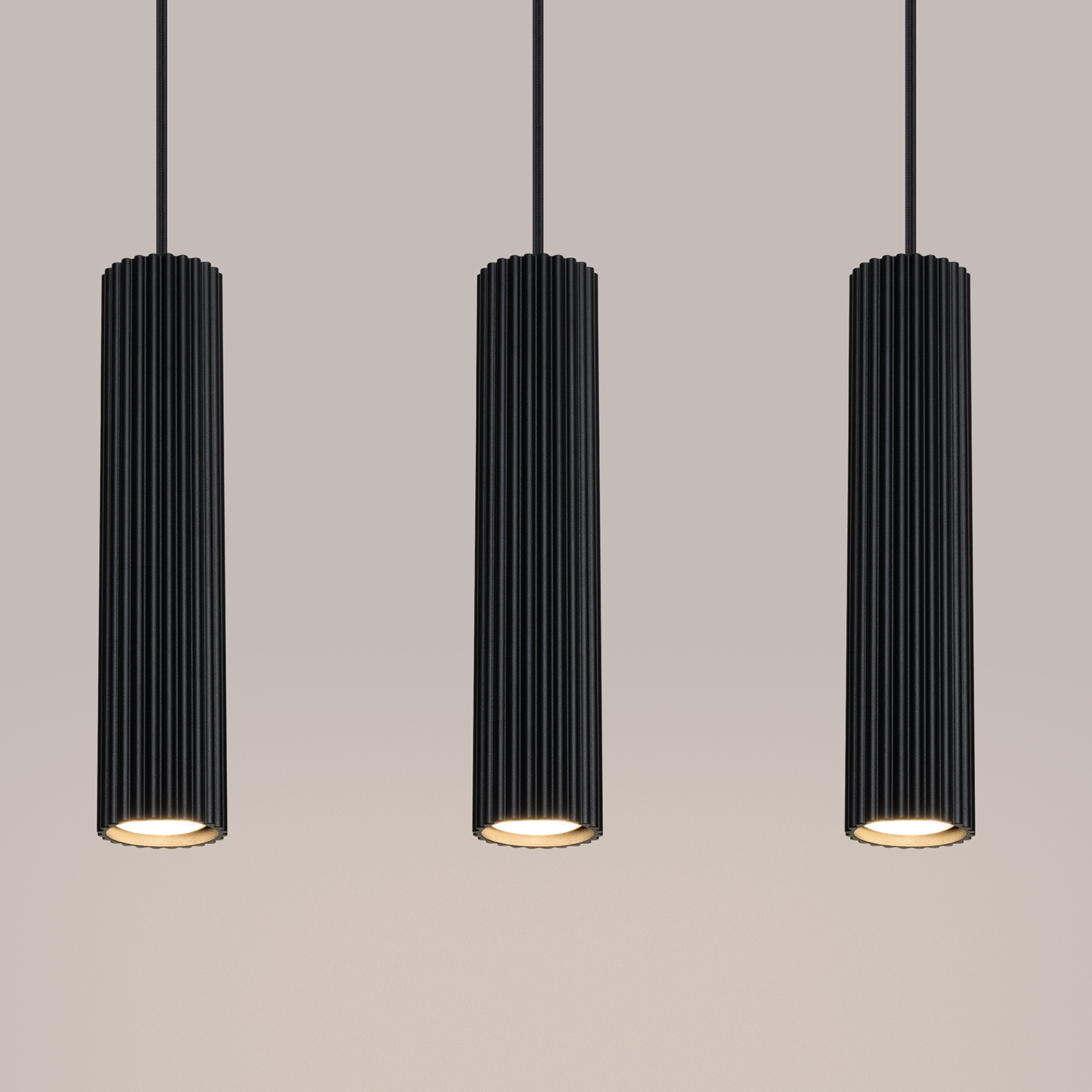 Lampa wisząca KARBON 3L czarny - obrazek 6