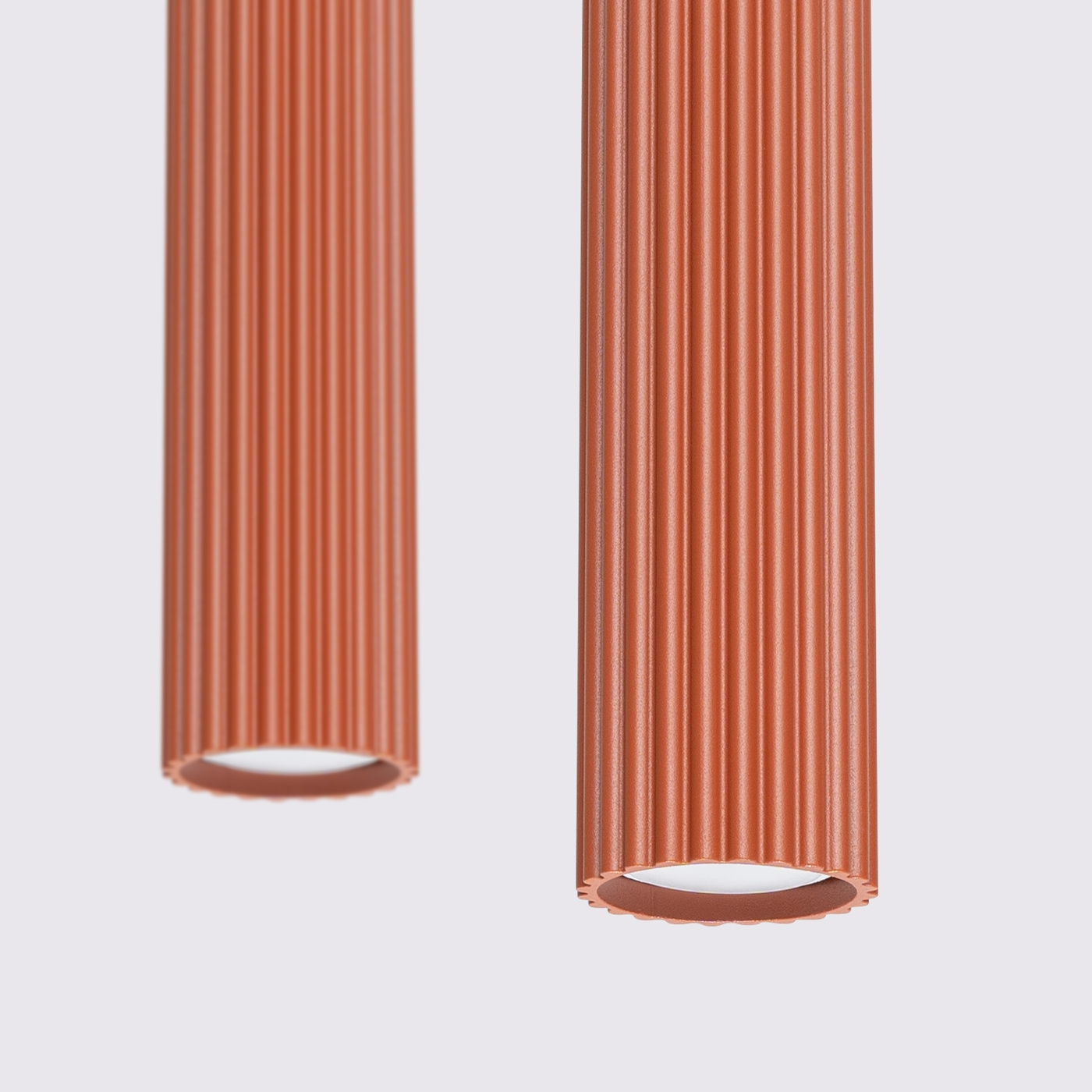 Lampa wisząca KARBON 2 ochra czerwona - obrazek 5