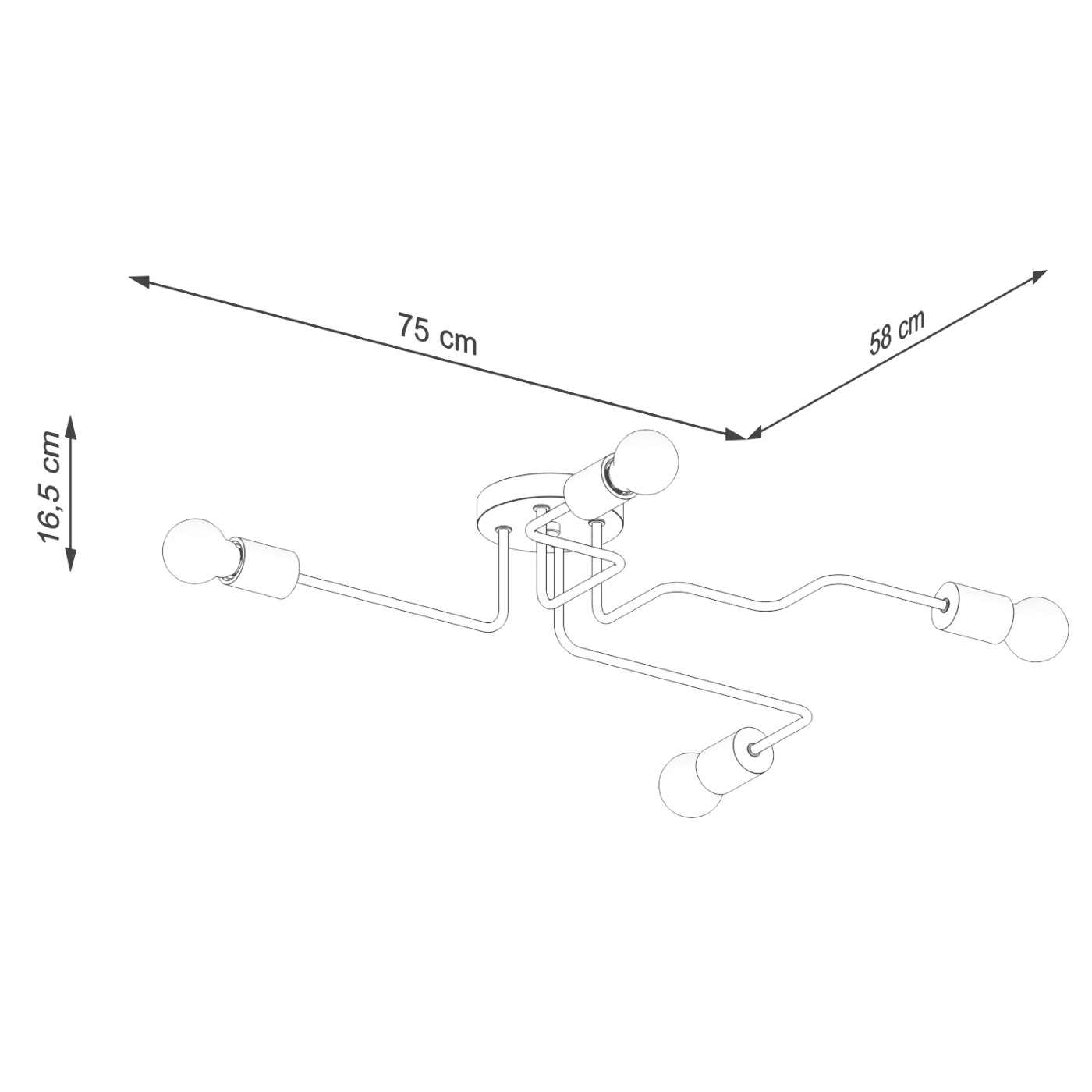 Żyrandol TIMBO 4 czarny - obrazek 10
