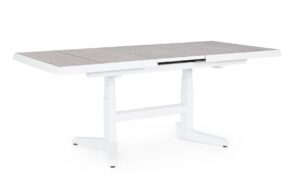 BIZZOTTO stół ogrodowy ROBERT biały / rozkładany