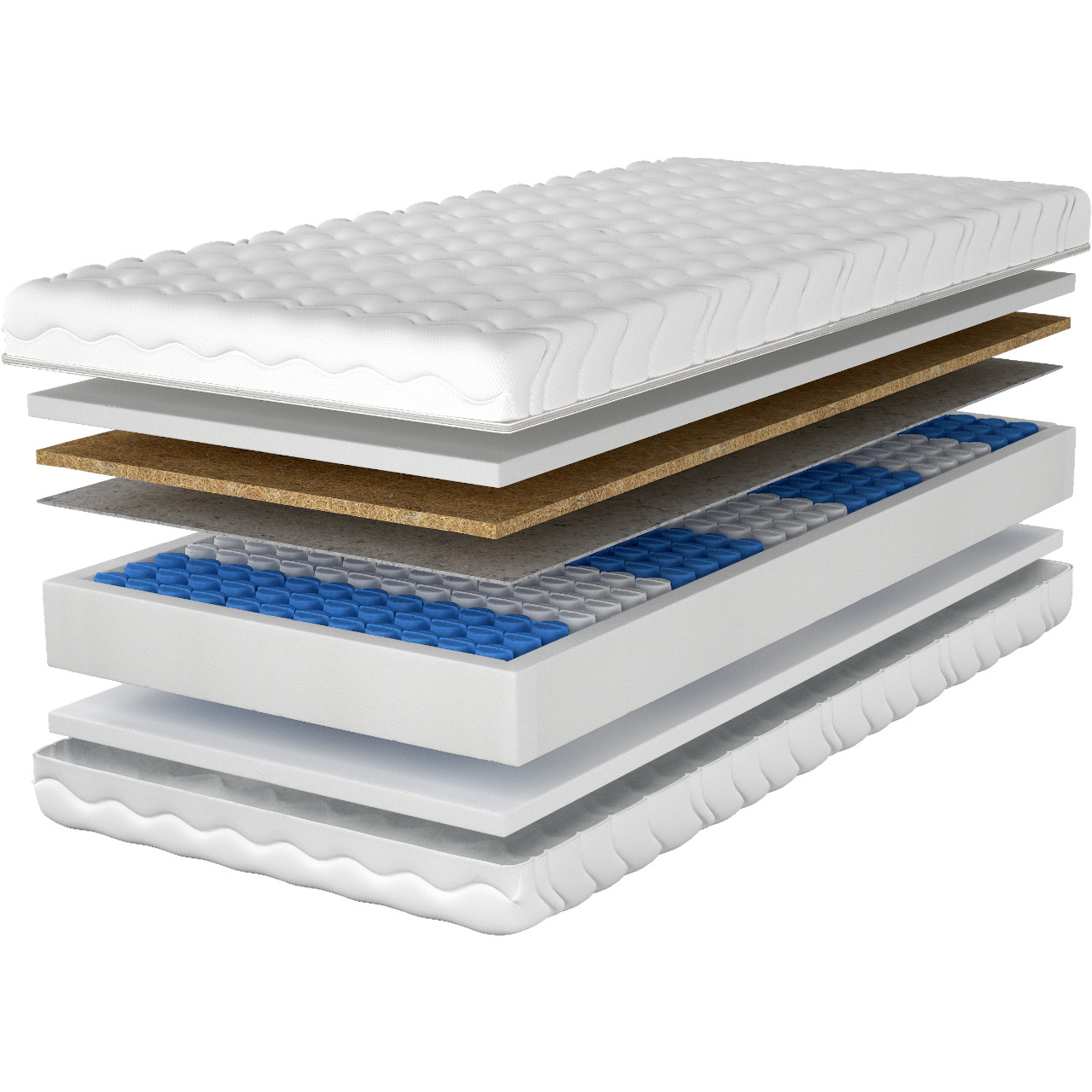 Materac 200x200 COSTA pocket kokos - obrazek 3