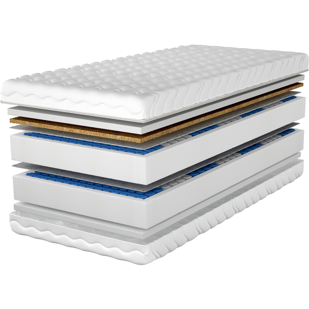 Materac 120x200 SHOCK pocket kokos - obrazek 3