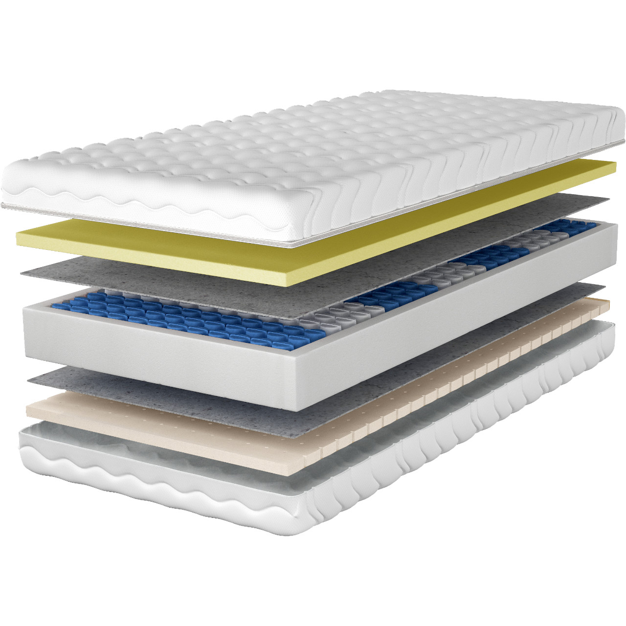 Materac 80x200 LAGUNA pocket lateks visco - obrazek 3