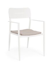 BIZZOTTO krzesło ogrodowe NEBULA białe