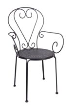 BIZZOTTO krzesło ogrodowe ETIENNE czarne