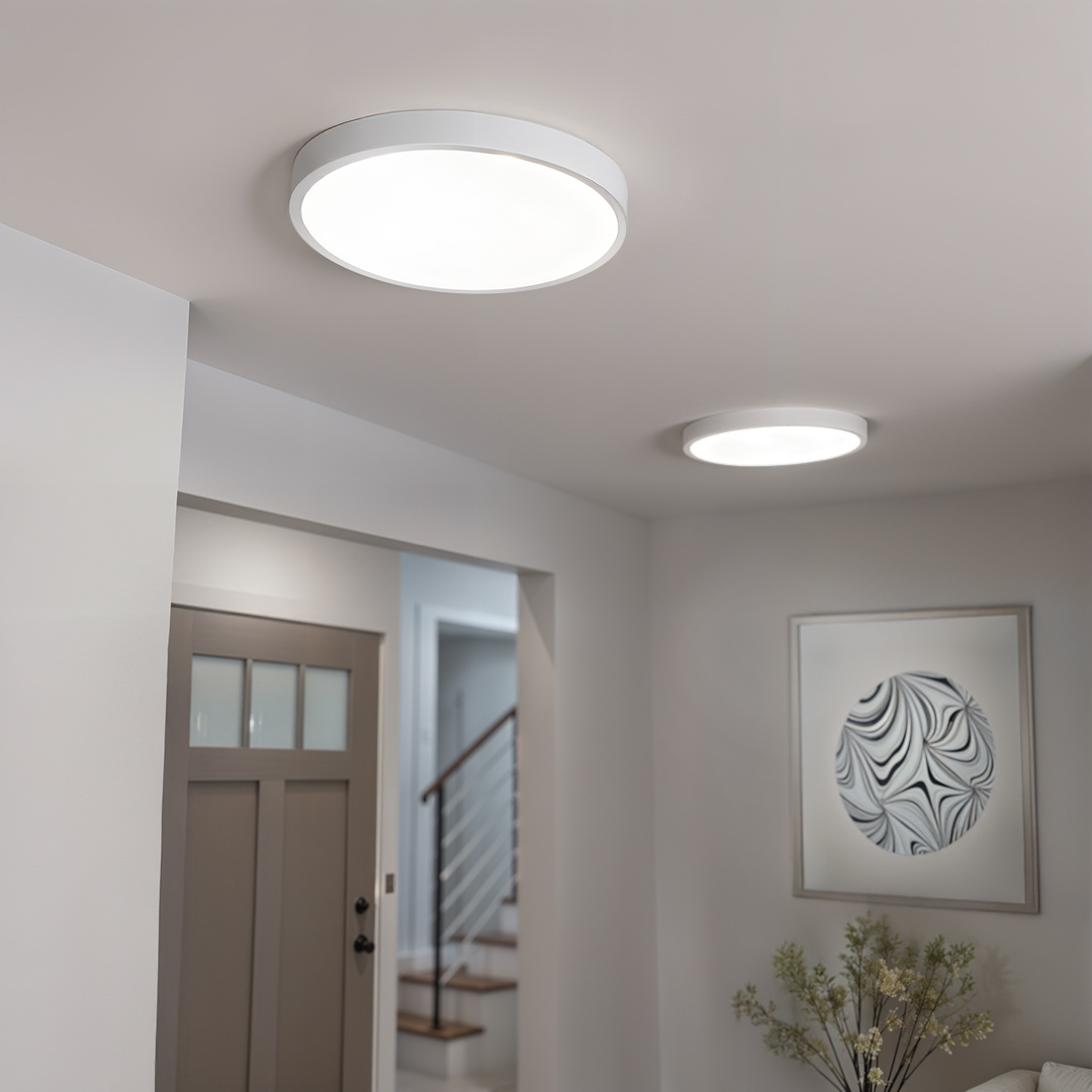 Plafon Natynkowy LED 40cm Okrągły BB01 40W 3000K Biały - obrazek 3