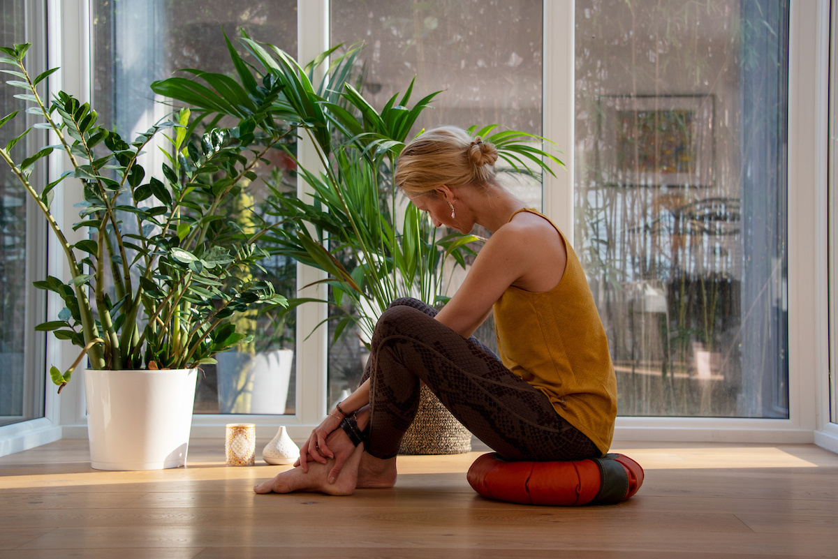 Poduszka Medytacyjna YA'Fu Prestige Czarna-Kamelowa - obrazek 8