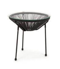 BIZZOTTO stolik ogrodowy PARKER czarny