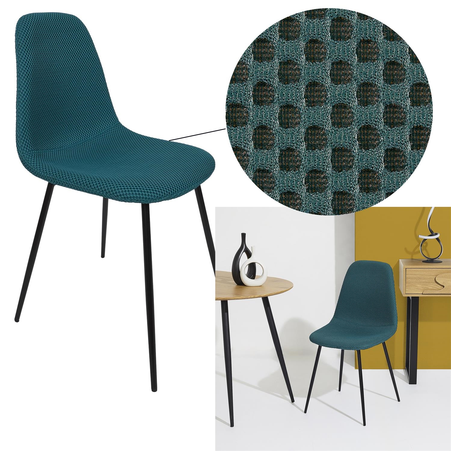 Krzesło Pori turkusowe - obrazek 3