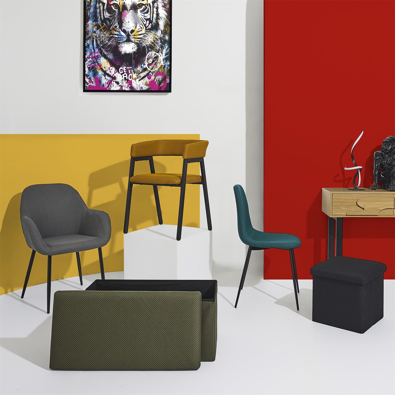 Krzesło Pori turkusowe - obrazek 8