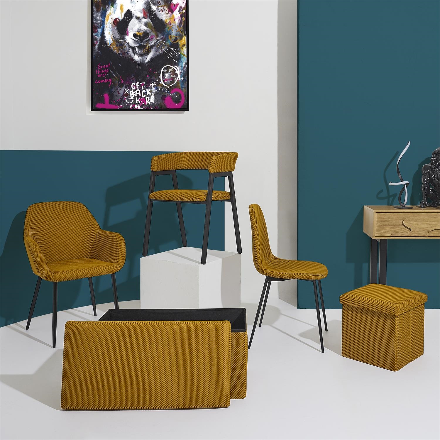 Krzesło Pori żółte - obrazek 5