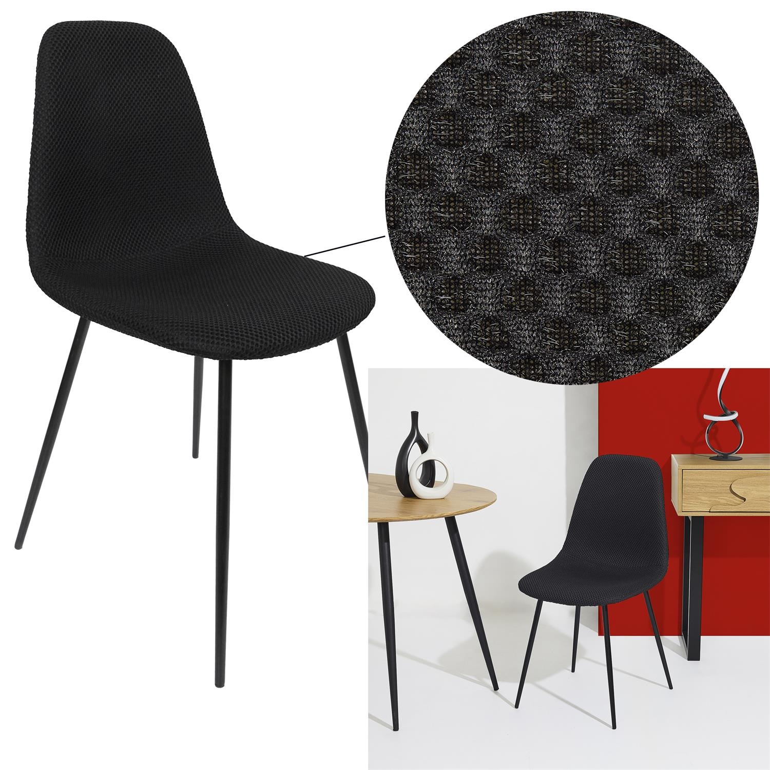 Krzesło Pori czarne - obrazek 3