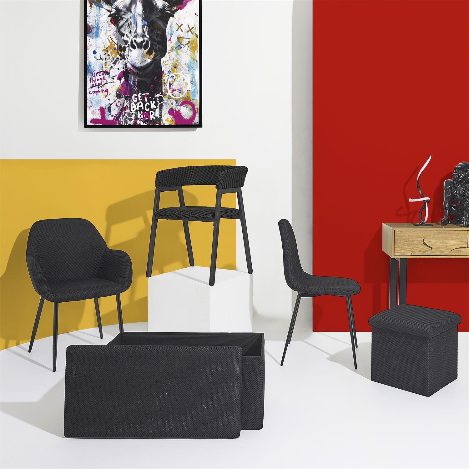 Krzesło Pori czarne - obrazek 5