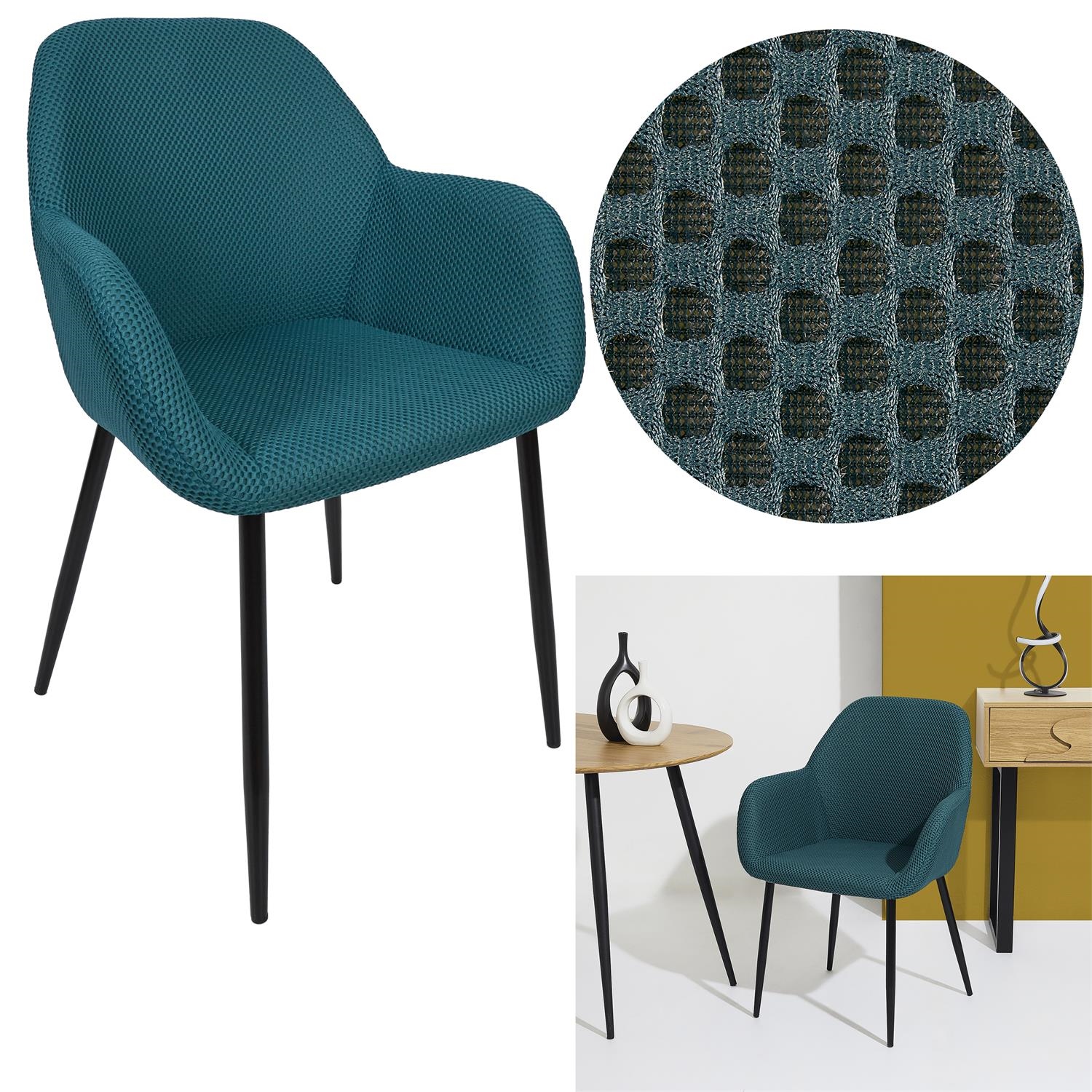 Krzesło Lavia turkusowe - obrazek 3