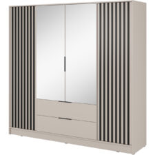 Szafa z lustrem LAILA 4D kaszmir / czarny