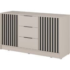 Komoda LAILA 3D kaszmir / czarny