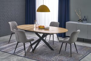 ACORD stół rozkładany, naturalny / czarny