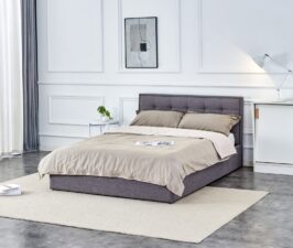 PADVA 140cm łóżko z pojemnikiem popielaty