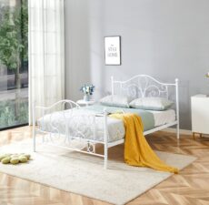 PANAMA 140 cm łóżko metalowe biały