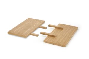 MASSIVE 3 przedłużki 45x90 cm komplet dąb naturalny