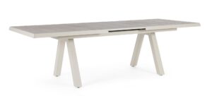 BIZZOTTO stół ogrodowy KRION PELICAN 205-265 rozkładany