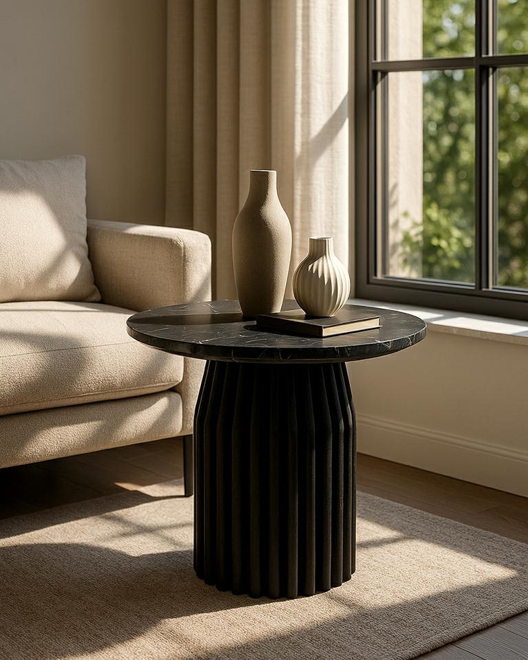 MaMaison stolik LEVANTE czarny marmur / drewno - obrazek 6