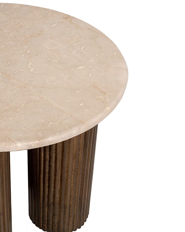 MaMaison stolik RAGNO marmur / drewno - obrazek 4