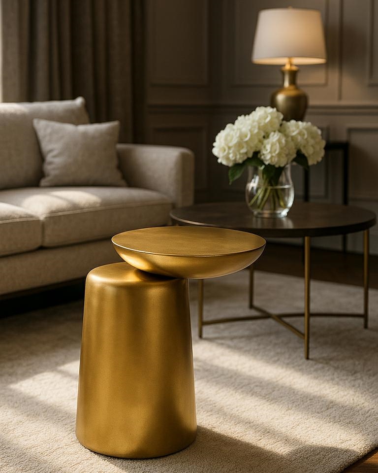 MaMaison stolik ELIAS złoty / drewno - obrazek 6