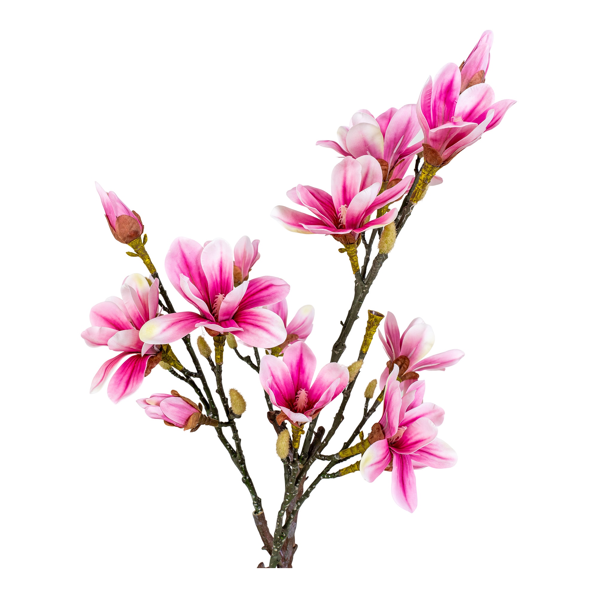 Sztuczna roślina Magnolia różowa 74cm - obrazek 4
