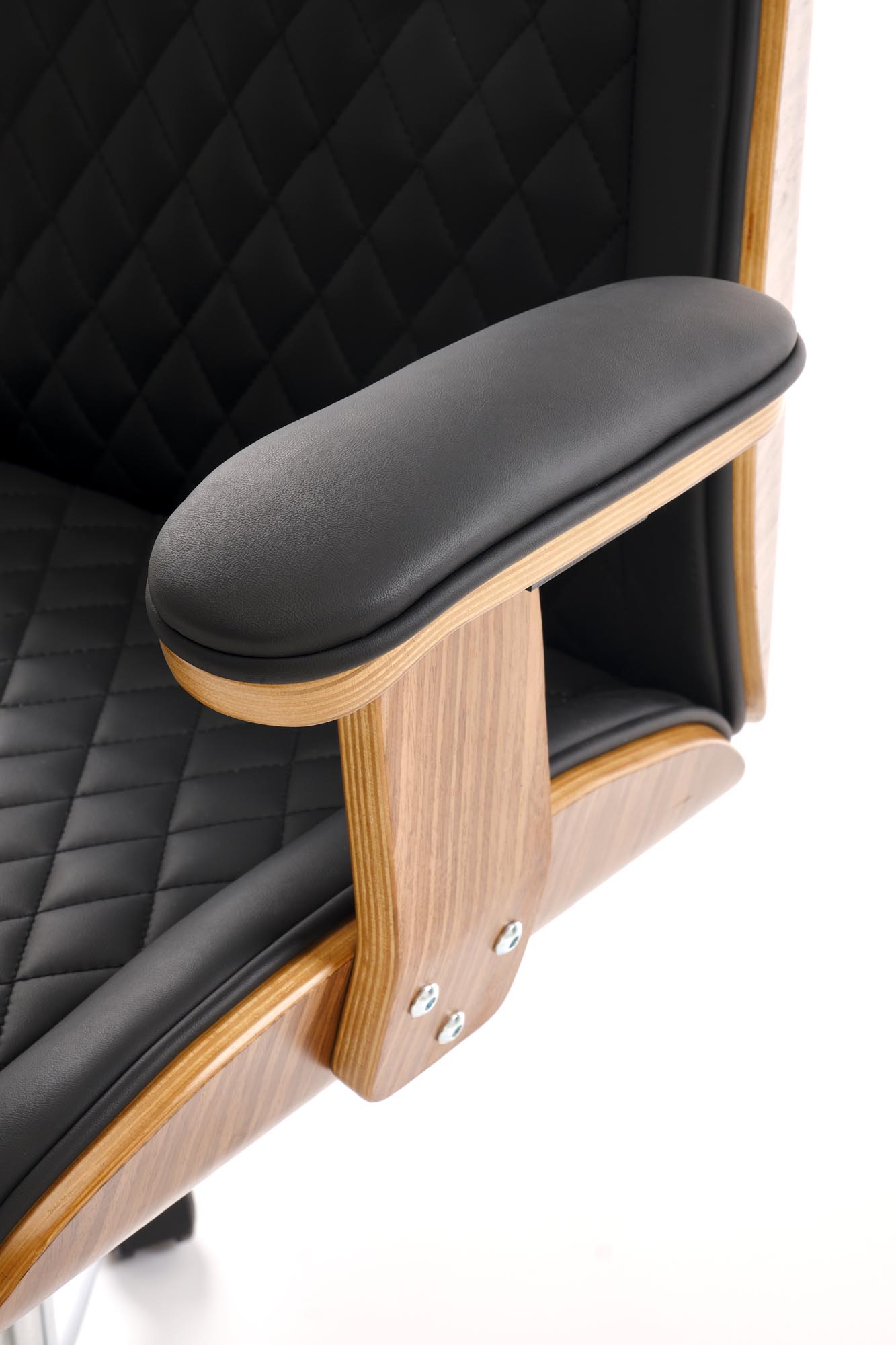 TIMBER fotel gabinetowy orzechowy/czarny - obrazek 11