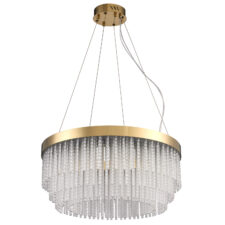 Lampa wisząca GLORIA LED kryształowa złota 60 cm