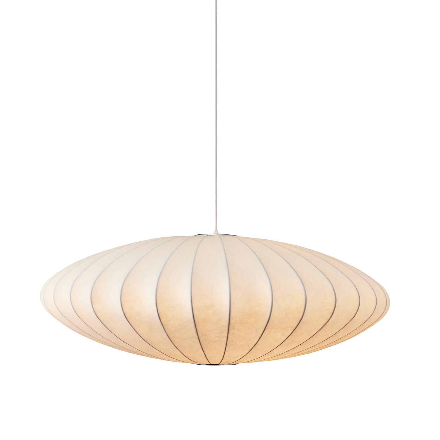 Lampa wisząca SILK FLAT biała 60 cm - obrazek 3